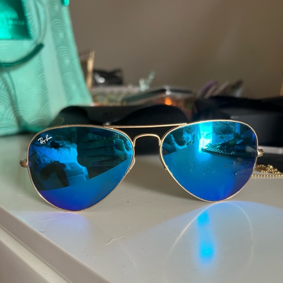 Blue aviator ray bans - Picture 2 of 4
